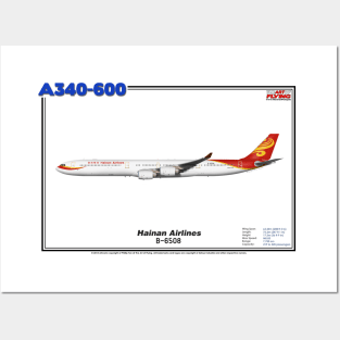 Airbus A340-600 - Hainan Airlines (Art Print) Posters and Art